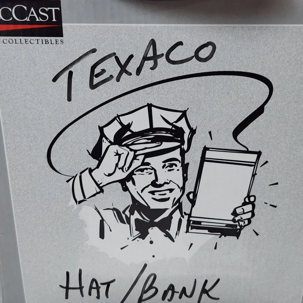 Vintage Texaco Attendants Cap Collector Bank In Box 1998